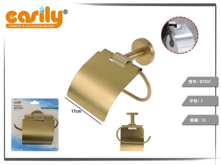 Porta rotolo — oro satinato, articolo 87931