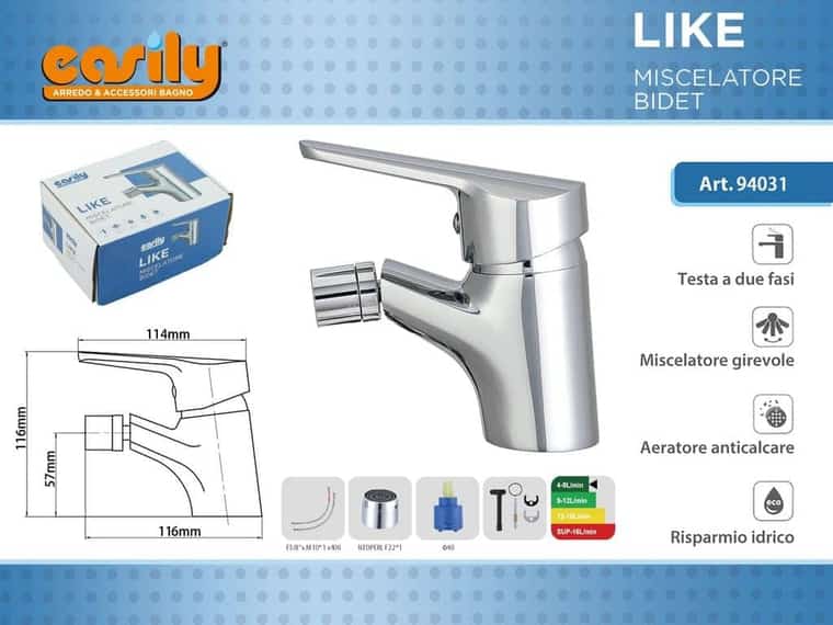 Miscelatore bidet