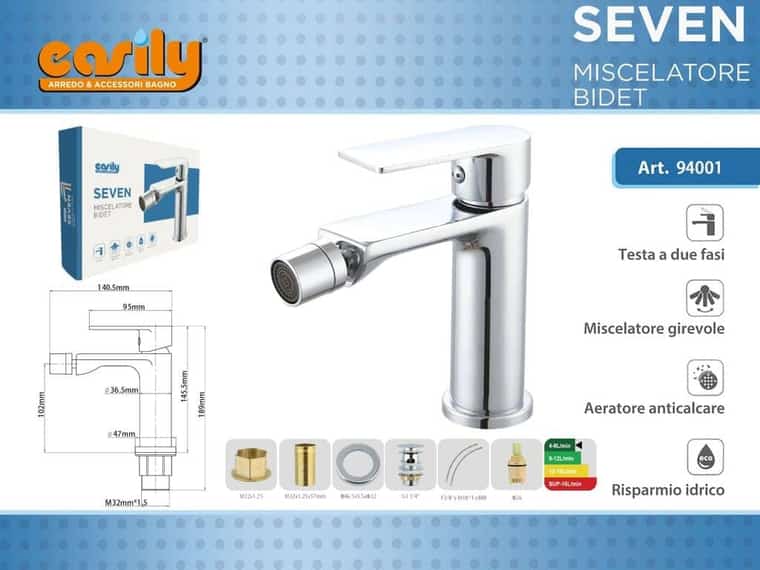 Miscelatore bidet — cromato, articolo 94001