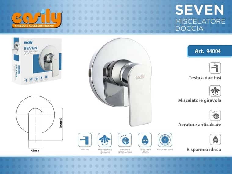 Miscelatore doccia da incasso — cromato, articolo 94004