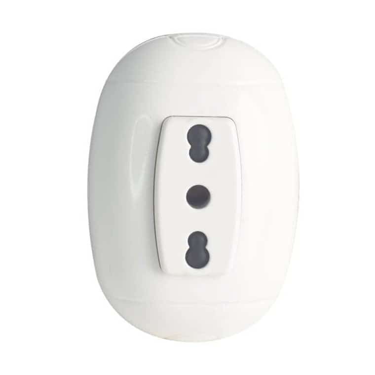 Presa bipasso 2P+T 10/16 A - per uso con canalina, codice 27553